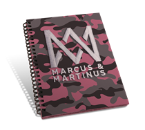 Marcus & Martinus: Notebog A5 Pink